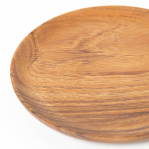 Plato de Madera de Acacia: Plato Tallado a Mano, Vajilla de Madera, Regalo Artesanal para el Hogar - Product Image 3