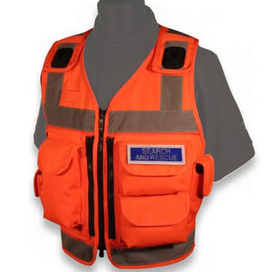 Chaleco de Trabajo Reflectante de Alta Visibilidad para Hombres y Mujeres, Chaleco de Construcción de Alta Visibilidad, Uniforme de Guardia, 100% Poliéster Malla - Product Image 1