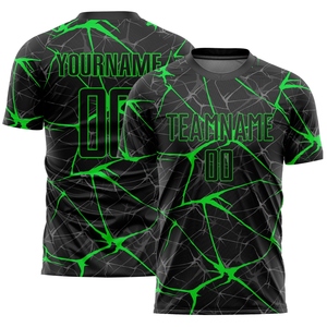 Maillot de football personnalisé blanc et noir par sublimation, le plus vendu en gros pour l'industrie - Product Image 4