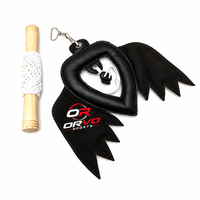 ORVO SPORTS Leurre de fauconnerie en cuir suédé avec manche en bois, accessoire léger pour l'entraînement des oiseaux et la chasse, idéal pour la pratique en extérieur