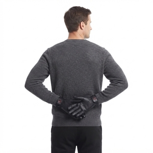 Unisex Winter Leather and Polyester <b>Driving</b> <b>Gloves</b> - Product Image 2