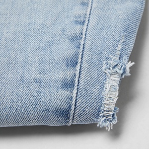 <b>Men's</b> Slim Fit Distressed <b>Ripped</b> Denim <b>Jeans</b> Mid Waist Light Blue Casual Style Spring Wear Woven Cotton Fabric - Product Image 4