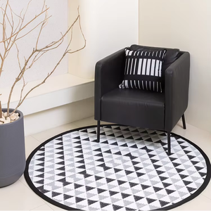 Fabriqué en Thaïlande, tapis d'extérieur de qualité supérieure, imperméable, résistant à la corrosion, 100% polypropylène, tapis rond - Product Image 1