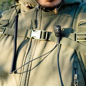 Ensemble d'écouteurs pour personnel de maison de retraite, 2 pièces, pour talkies-walkies Midland, casque à double cordon spiralé avec PTT - Product Image 4