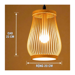 Luminaire suspendu en rotin naturel personnalisé, lampe suspendue tissée à la main, luminaire de plafond durable, fabricant OEM ODM - Product Image 3