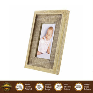 Elegant Design Light Burnt Wall <b>Mount</b> / Table Top Home Decoration Use Mango Wood Photo <b>Frame</b> from Indian Manufacturer - Product Image 2