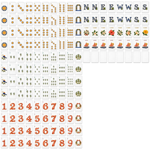 Échantillon Gratuit - Jeu de Tuiles de Mahjong Américain au Design Original - 160 Tuiles en Acrylique pour Divertissement Intérieur - Product Image 2