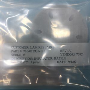 LAM 716-013935-118 ฉนวนกันความร้อน, แผ่นกั้น, ป้องกันรังสียูวี - อุปกรณ์และอะไหล่เซมิคอนดักเตอร์ระดับโลกที่เชื่อถือได้ - Product Image 4