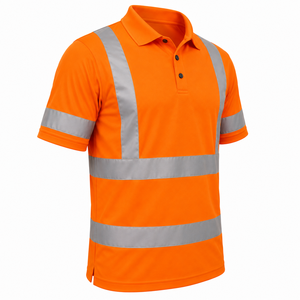 Camiseta de Trabajo de Alta Visibilidad con Logotipo Personalizado, Manga Corta, Reflectante, Color Sólido, Camiseta de Trabajo Reflectante Personalizada - Product Image 3