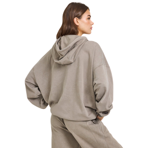 Sudadera con Capucha de Forro Polar para Mujer, Informal, de Manga Larga, Cálida y Cómoda, Ropa Deportiva para Uso Diario, Ropa Personalizada OEM ODM - Product Image 2