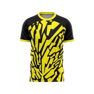 เสื้อฟุตบอลแขนสั้นขายดีที่สุดสำหรับทุกเพศทุกวัย  ลดราคา  รับสั่งทำแบบซับลิเมชั่น พิมพ์ลายตามต้องการ บริการ OEM คุณภาพสูง - Product Image 1