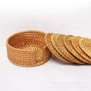 Posavasos Decorativos de Ratán, Protectores de Bebidas Hechos a Mano Ecológicos para Restaurantes de Resorts, Exportador al por Mayor de Vietnam - Product Image 4