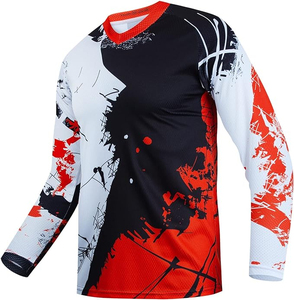 Precio al por mayor, personalizado, MOQ, ropa de motociclismo y automovilismo, camisetas y jerseys de motocross de alta calidad, populares para la venta. - Product Image 1
