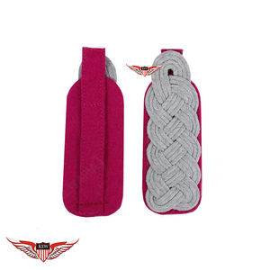 KEW High Customized Quality Grey <b>Braided</b> Epaulettes Purple Fabric Elegant Garment <b>Accessory</b> Durable - Product Image 1