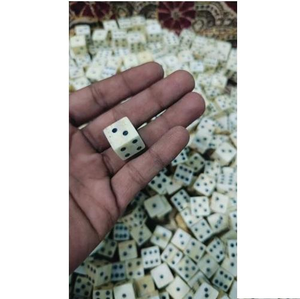 Dados de Hueso y Cuerno para Juegos, Dados de Seis Caras de Hueso de Búfalo y Camello - Product Image 1