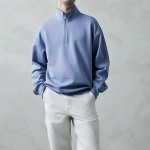 Top Quality Plus Size OEM Custom Stand Collar 1/4 <b>Zip</b> <b>Half</b> <b>Zip</b> Pullover Oversized Winter <b>Fleece</b> Sweatshirt Jumper for <b>Men</b> - Product Image 3