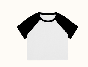 T-shirt sexy pour femme en toile de haute qualité avec logo, manches courtes, coupe classique - Product Image 2
