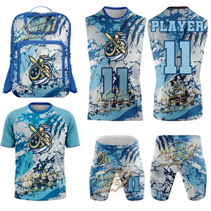 เสื้อฟุตบอลแบบไร้แขน คอวี ทรงเข้ารูป สำหรับผู้ชายและเยาวชน แบบซับลิเมชั่นสั่งทำพิเศษ ระบายอากาศได้ดี พร้อมชื่อทีมและชื่อผู้เล่น สำหรับฟุตบอล 7 คนต่อทีม - Product Image 1