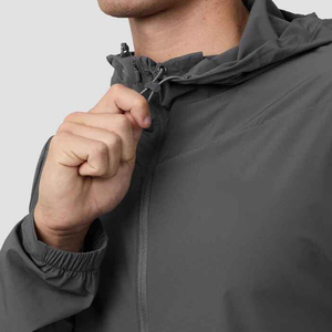Conjunto Deportivo Personalizado para Hombre, Chaqueta Cortavientos Reflectante, Pantalones Deportivos de Poliéster y Nailon, Ropa Deportiva Urbana - Product Image 6