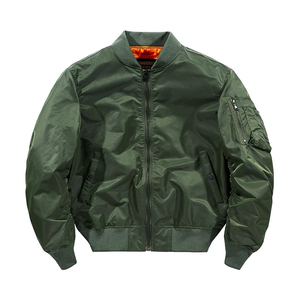 Custom Bomber <b>Jacket</b> <b>Men</b> Blank Zip Up <b>Flight</b> Coat Casual Streetwear Plain Black Varsity <b>Jacket</b> - Product Image 6