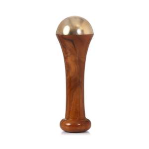 Masseur de pieds ayurvédique Kansa Natural Vatki Cup avec manche en bois, détoxification, relaxation, nettoyage en profondeur, technique indienne ancienne, ayurvédique - Product Image 4