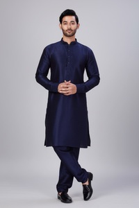 Shahi Vastra <b>Men's</b> Dupion <b>Silk</b> Wrinkle-Free All Seasons Wedding Diwali Kurta Pajama Set | Indian Ethnic Wear | Size 36-50 | - Product Image 1