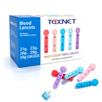 Lancettes sanguines en gros, jetables, à visser, de sécurité, 28g, stériles, médicales