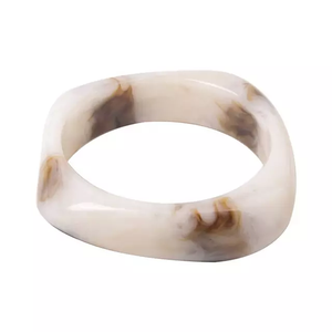 กำไลข้อมือเรซิ่นอะซิเตทลายกระดองเต่าหลากสี ทำมือ ขนาดเล็กจิ๋ว - Product Image 4