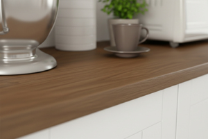 Mueble de Cocina Moderno Estilo Americano Ecológico K409, Tablero de Partículas con Acabado Superior en Melamina, 2 Puertas Acrílicas, 1 Cajón - Product Image 4