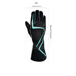 Gants de karting personnalisés, durables, avec paume en silicone et ajustement confortable pour les activités de karting - Product Image 2