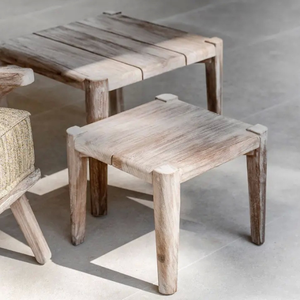 Hot Sale Outdoor <b>Table</b> <b>Set</b> Square Wood Modern Design Durable for Indoor/Outdoor Use Hotel Villa Dining - Product Image 3