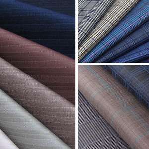 Tissu sergé écologique de poids moyen, infroissable, en mélange de polyester, pour doublure de manteau, uniforme et tissus de costume pour hommes et garçons, vente en gros - Product Image 2