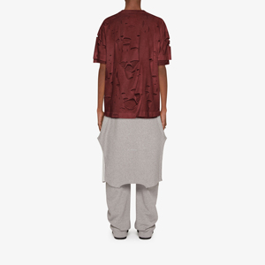 Service OEM, t-shirt personnalisé imprimé, coupe ample, effet usé, pour hommes, 100% coton, vente en gros, prix bas, t-shirt homme effet usé - Product Image 3