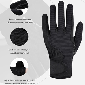Bes Quality Horse Riding <b>Gloves</b> Comfortable Non-slip Wear-resistant Design Breathable Custom Logo Horse Riding <b>Gloves</b> - Product Image 5