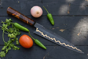 2026 Premium Razor <b>Sharp</b> Carbon Steel Japanese Chef <b>Knife</b> Handmade Resin Handle <b>Kitchen</b> Cooking <b>Knife</b> Manufacturer - Product Image 6
