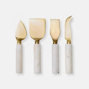 Stainless Steel Royal Design <b>Cheese</b> Tools With Bone Ribbed Handmade Handle Luxury Kitchenware Tabletop <b>Cheese</b> <b>Set</b> - Product Image 6