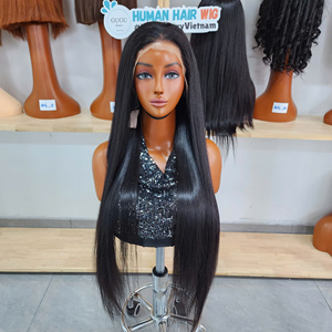 Extensiones de Cabello Remy Vietnamita Sin Pegamento, Color Natural Bac Ninh Long, para Encaje, Rizado Kinky, Rizado Birmano, Rizado Ondulado, en Paquetes - Product Image 1