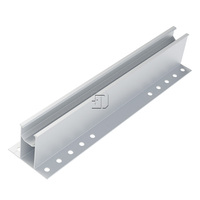 Système de montage sur toit en aluminium Jinda Industrial Mini Rail pour panneaux solaires photovoltaïques, toits en tuiles plates, résistance au vent fort et à la neige