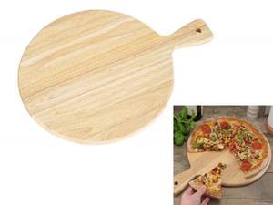 Handmade Wooden Steak <b>Pizza</b> Plate | Eco-Friendly Solid Wood Serving Tray - Product Image 5