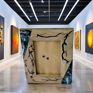 CraftValley Designs complexes fabriqués à la main Incrustation d'os Résine Bois Modèle Personnalisable Cadre Photo Élégant Décor À La Maison pour Personnel - Product Image 6