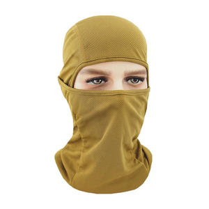 Masque cagoule intégral kaki en coton respirant, protection UV, unisexe, pour le sport, adulte - Product Image 1