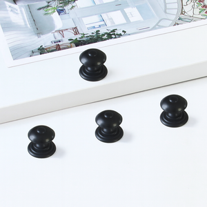 Zinc Alloy Cabinet <b>Knob</b> Cabinetry Handles Matte <b>Black</b> Contemporary Drawer Pull Eco-Friendly Bedroom Living Room Kitchen Dining - Product Image 1