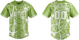 เสื้อเบสบอลลายดอกไม้แบบกำหนดเอง ชุดทีมแบบซับลิเมชั่น ผู้ผลิตชุดกีฬา OEM สำหรับสโมสรและทีม - Product Image 1