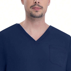 Haut de blouse médicale personnalisable pour hommes – Tenue de travail hospitalière confortable pour usage professionnel - Product Image 2