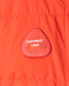 Blouson Bomber Personnalisable Transit Liner avec Logo Personnalisé, Doudoune d'Hiver Streetwear avec Logo Latéral, Léger, Rouge - Product Image 6