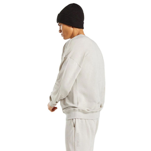 Ensemble sweat-shirt à capuche et pantalon de jogging pour homme, beige, coupe classique, uni, 2 en 1, léger, polyester/coton, tenue décontractée d'hiver, séchage rapide - Product Image 4