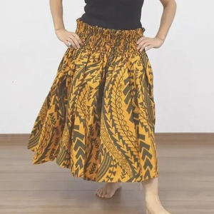 Vestido Casual de Algodón 100% para Mujer, Estilo Hawaiano, Tropical, Floral, Otoñal, Bordado, Ligero y Fluido - Product Image 3