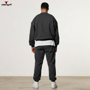Nouveau style streetwear d'hiver, design personnalisé, unisexe, uni, imprimé numériquement, 100% coton molletonné, sweat-shirt à manches longues - Product Image 6