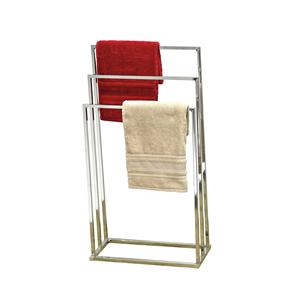 Support à serviettes en métal robuste, structure en fer solide, capable de supporter plusieurs serviettes pour le séchage dans les salles de bain familiales très fréquentées - Product Image 1