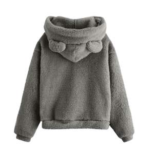 Hermosa Sudadera con Capucha de Invierno Bordada con Oso de Peluche, Diseño 3D, Sudadera de Forro Polar, Linda Sudadera con Capucha de Oso Informal Unisex a la Moda para Mujer - Product Image 2
